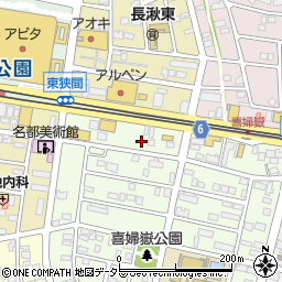 愛知県長久手市喜婦嶽119周辺の地図