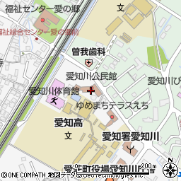 愛知川公民館周辺の地図