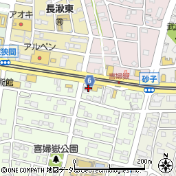 愛知県長久手市喜婦嶽201周辺の地図