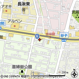 愛知県長久手市喜婦嶽202周辺の地図