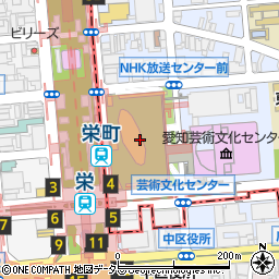 三菱ＵＦＪ銀行栄オアシス２１ ＡＴＭ周辺の地図