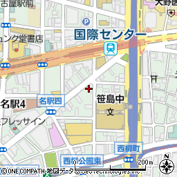 名鶏 名古屋駅店周辺の地図