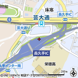 愛知県長久手市岩作福井周辺の地図