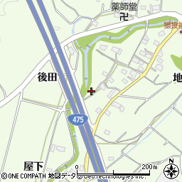 愛知県豊田市猿投町地家10周辺の地図