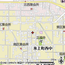 兵庫県丹波市氷上町西中252周辺の地図