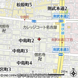 愛知県名古屋市中村区中島町2丁目4周辺の地図