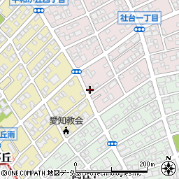 愛知県名古屋市名東区社台1丁目62周辺の地図