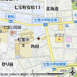 愛知県あま市七宝町桂角田5周辺の地図