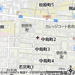 愛知県名古屋市中村区中島町2丁目14周辺の地図