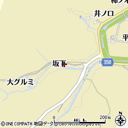 愛知県豊田市田茂平町坂下周辺の地図