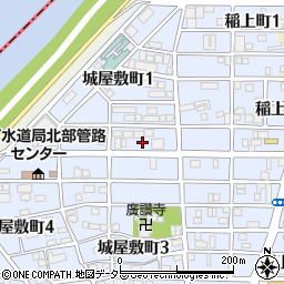 愛知県名古屋市中村区城屋敷町2丁目13周辺の地図