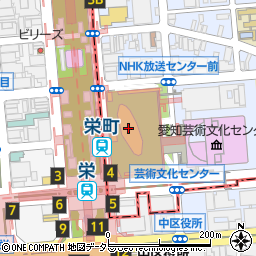 岐阜県・観光連盟　飛騨・美濃観光名古屋センター周辺の地図