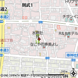 愛知県名古屋市中村区則武2丁目17周辺の地図