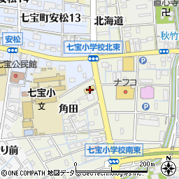 愛知県あま市七宝町桂角田1周辺の地図