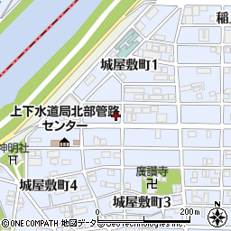 愛知県名古屋市中村区城屋敷町2丁目9周辺の地図
