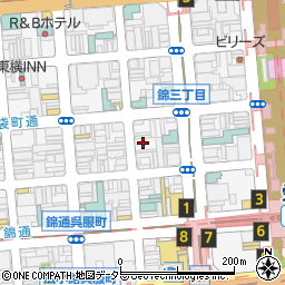 リパーク錦第２３駐車場周辺の地図