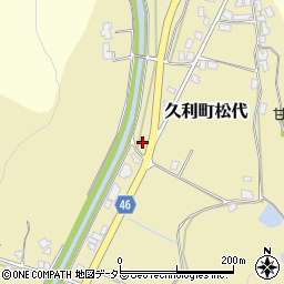 島根県大田市久利町松代147周辺の地図