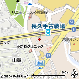 愛知県長久手市よし池周辺の地図