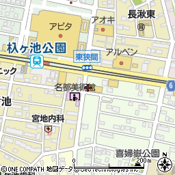 愛知県長久手市喜婦嶽124周辺の地図