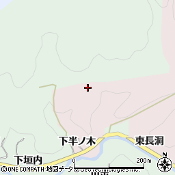 愛知県豊田市西樫尾町下半ノ木周辺の地図