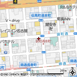 株式会社企画ビルディングビズソーホー錦周辺の地図