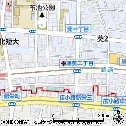 愛知県名古屋市東区葵1丁目14周辺の地図