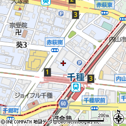 愛知県名古屋市東区葵3丁目15周辺の地図