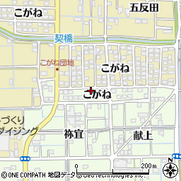 愛知県津島市百島町こがね周辺の地図