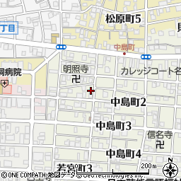 愛知県名古屋市中村区中島町2丁目15周辺の地図