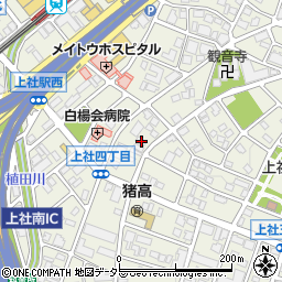 愛知県名古屋市名東区上社4丁目197周辺の地図