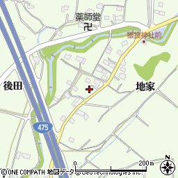 愛知県豊田市猿投町地家89-2周辺の地図