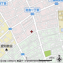 愛知県名古屋市名東区社台1丁目71周辺の地図