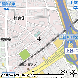 愛知県名古屋市名東区社台3丁目188周辺の地図