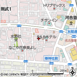 愛知県名古屋市中村区則武2丁目8周辺の地図