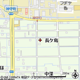愛知県津島市莪原町周辺の地図