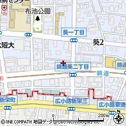 愛知県名古屋市東区葵1丁目14-17周辺の地図