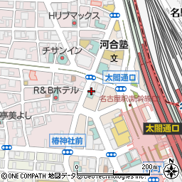 愛知県名古屋市中村区椿町3-16周辺の地図
