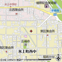 兵庫県丹波市氷上町西中44周辺の地図