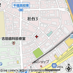 愛知県名古屋市名東区社台3丁目164-1周辺の地図