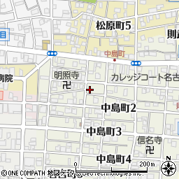 愛知県名古屋市中村区中島町1丁目109周辺の地図