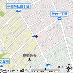 愛知県名古屋市名東区社台1丁目58周辺の地図