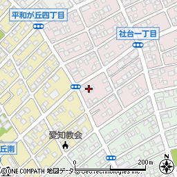 愛知県名古屋市名東区社台1丁目56周辺の地図