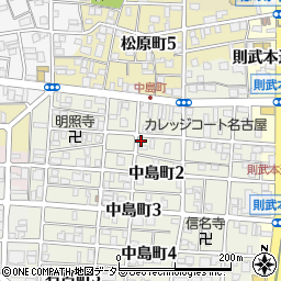 愛知県名古屋市中村区中島町1丁目105周辺の地図