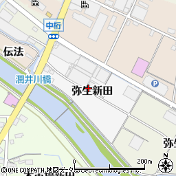静岡県富士市弥生新田周辺の地図