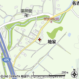 愛知県豊田市猿投町地家65周辺の地図