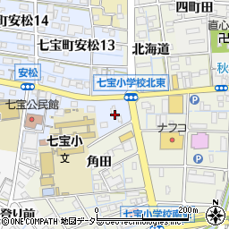 愛知県あま市七宝町安松（東高御堂）周辺の地図