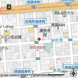 元祖どないや 名古屋錦店周辺の地図
