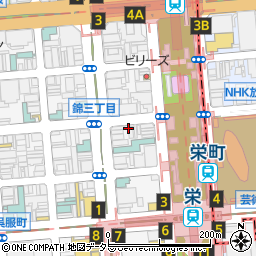 鉄神　錦店周辺の地図