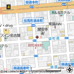 チケットキング錦店周辺の地図