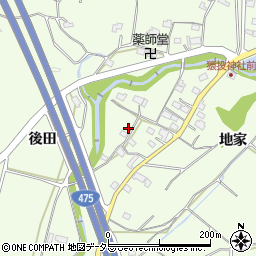 愛知県豊田市猿投町地家13周辺の地図